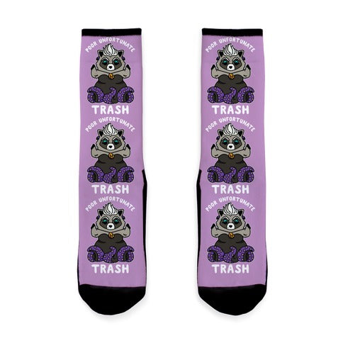 Poor Unfortunate Trash Raccoon  Socks